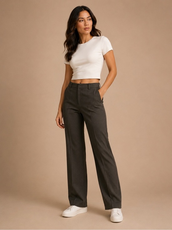 Coldwater Creek Pants - Coldwater Creek Wide Leg Pants in Charcoal